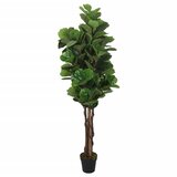 vidaXL Umeten lirastolisti fikus 232 listov 180 cm zelen u