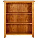 Maison Chic Knjižna omara - Knjižni regal 3-nadstropna 70x22,5x82 cm trdna hrastovina, (21726224) | Shoptok.si