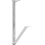 4 Podesive Noge za Stol Boja Krom 870 mm | shoptok.hr