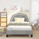  Otroški posteljni okvir z vznožjem Svetlo siva 90 x 190 cm, (5000104541) | Shoptok.si