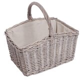 x pletena košara (Prikladno za: Skladištenje drva, D Š V: 46 33 43 cm, Sive boje) Cijene
