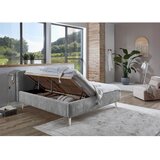 Meise Möbel Sivi tapecirani bračni krevet s podnicom 160x200 cm Mattis – | shoptok.hr