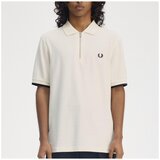Fred Perry CREPE PIQUE ZIP NECK Bež u