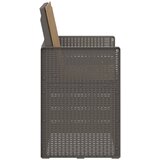  Vrtne stolice za blagovanje 2 pcs Svijetlosiva i taupe PP | Eponuda.com