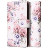 Onasi preklopna torbica Wallet denarnica Fancy Diary Samsung Galaxy A15 5G - Flower bela | Shoptok.si