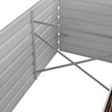 vidaXL Povišena vrtna gredica smeđa 240 x 80 x 77 cm pocinčani čelik | shoptok.hr