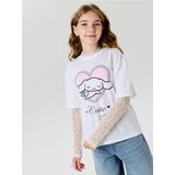 Sinsay Bluza s printom i čipkastim rukavima Cinnamoroll Cijene