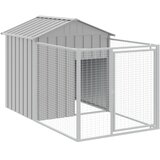  Kućica za pse s krovom svjetlosiva 117 x 609 x 123 cm čelična | shoptok.hr