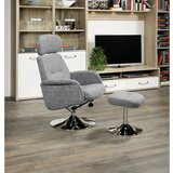 XORA počivalnik, siva leseni material, tekstil, kovina | Shoptok.si
