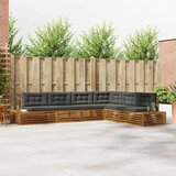  Zunanja garnitura za sedenje 6 Kos Naravna in antracitna, (5000269304) | Shoptok.si