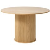 Unique Furniture Okrogla jedilna miza v hrastovem dekorju ø 120 cm Nola – Unique Furniture Cene