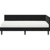  Kutni krevetni okvir s madracem 2 kom. Crna 100 x 200 cm Baršun | shoptok.hr