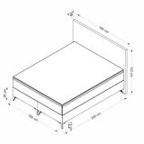 Hanah home bračni krevet mia 160 x 200 light brown | ePonuda.com