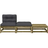  Vrtna sofa bez naslona za ruke s jastucima i tabureima | shoptok.hr