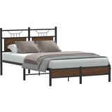 vidaXL Okvir kreveta bez madraca smeđa boja hrasta 120 x 200 cm drveni | shoptok.hr