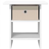  Nočna omarica 2 pcs Bela 41 x 40 x 45 cm Konstruiran les, (5000233459) | Shoptok.si