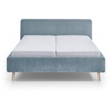 Meise Möbel Svijetlo plavi tapecirani bračni krevet bez podnice 160x200 cm Mattis – | shoptok.hr