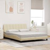 vidaXL Okvir za krevet bez madraca krem 160x200 cm od tkanine Cijene