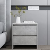 vidaXL Nočna omarica betonsko siva 45x34,5x44,5 cm iverna plošča Cene