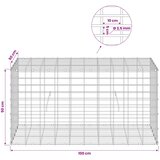  Gabion s žicom debljine 3,5 mm i mrežom 5x10 cm 100x50x50 cm Slike