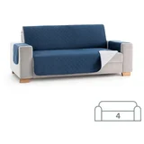 Dvostransko pregrinjalo za kavč - štirised 200x200 cm modra / svetlo siva EU kvaliteta