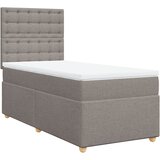  Krevet s oprugama i madracem smeđesivi 80x200 cm od tkanine | shoptok.hr