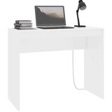 vidaXL Radni stol visoki sjaj bijeli 90 x 40 x 72 cm od iverice | shoptok.hr