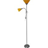  podna lampa wendy 1xE27/100W/230V + 1xE14/40W mat hrom/narandžasta | Eponuda.com