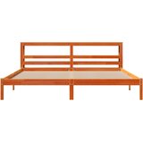  Okvir kreveta s uzglavljem voštano smeđi 200x200 cm od borovine | Eponuda.ba