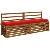  Jastučić za klupu SOEST 100% poliester Crvena 200 x 40 x 8 cm - Crvena 200 x 40 x 8 cm Poliester Slike