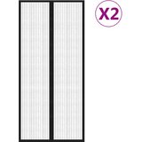  Zastori protiv insekata 2 kom s magnetima 210 x 90 cm crni | shoptok.hr