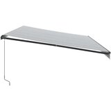 vidaXL Tenda na ručno uvlačenje antracit i bijela 600x300 cm | shoptok.hr