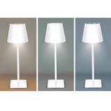 solight WO69-W - LED stona lampa LUCCA, prigušiva, punjiva, sa dodirnim upravljanjem, LED/3,7V 2000 mAh, bela | Eponuda.com