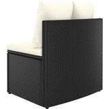  9-dijelni set vrtnih sofa od poliratana s jastucima crni | shoptok.hr