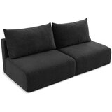 Makamii Črna raztegljiva/s prostorom za shranjevanje sedežna garnitura 216 cm Kalena – | Shoptok.si
