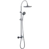 Inter Ceramic usponski Tuš 1F, Ručica za tuš 3F, Slavina Alisado, Sa podesivim silikonskim držačem tuša, Bela Mat | ePonuda.com