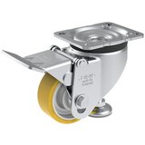 Blickle Dvižno-vrtljivo kolo, višinsko nastavljivo kolo, poliuretan, nosilnost 150 kg, Ø x Š 80 x 30 mm | Shoptok.si