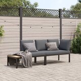 vidaXL 2-dijelni set vrtnih sofa s jastucima crni aluminijski Cijene