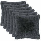  Jastuk s jastukom HEERLEN 6 kom. Antracit PV flis - Antracit 45 x 45 cm 6 | shoptok.hr