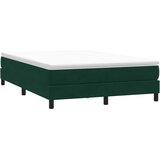 Box Spring krevet bez madraca tamnozeleni 140x210 cm baršun | shoptok.hr