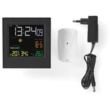 Nedis WEST404BK - Meteo stanica sa LCD displejem u boji 230V/3xAAA + 2xAA crna | Eponuda.com