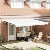 Nadstrešnica Bijela 450 x 300 x 165 cm Poliester i metal | shoptok.hr