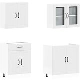  Set kuhinjskih ormarića od 4 dijela "Lucca" od bijelog inženjerskog drva | shoptok.hr