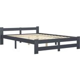  Posteljni okvir temno siv iz trdne borovine 140x200 cm, (20645276) | Shoptok.si