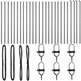  Ograde Stupovi 26 kom Siva Ø32 mm 210 cm Galvanizirani Čelik | shoptok.hr