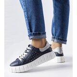 Gemre Navy sneakers with patch inserts | shoptok.hr
