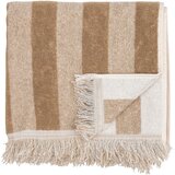 Bloomingville Rjava/bež bombažna brisača 70x140 cm Elaia – Cene