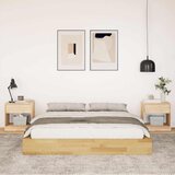 vidaXL Okvir kreveta bez madraca 150x200 cm puno drvo hrast | shoptok.hr