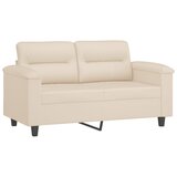  3-dijelni set sofa s jastucima bež tkanina od mikrovlakana | shoptok.hr