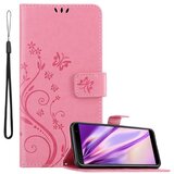 Cadorabo Samsung Galaxy J4 PLUS v klasična zlata - ovitek v cvetličnem dizajnu z magnetnim zapiranjem, stoječo funkcijo in režami za kartice, (20562078) | Shoptok.si
